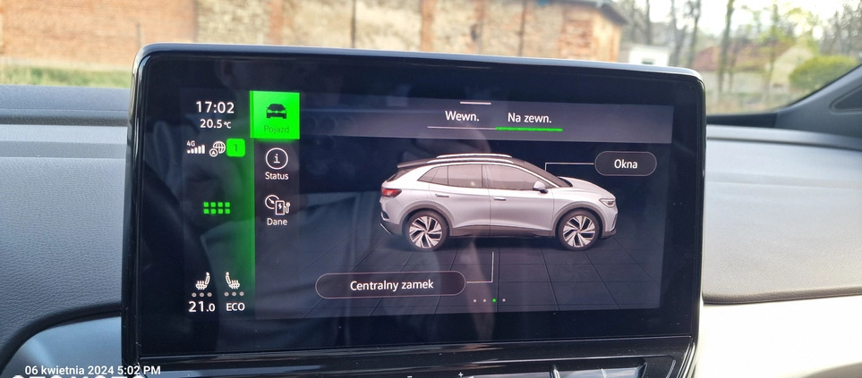 Volkswagen ID.4 cena 139900 przebieg: 38200, rok produkcji 2021 z Łask małe 436